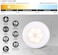 STAR-SPANGLED Motion Sensor Lights Indoor, High CRI Stick on Stair Puck Lights Battery Operated, Cordless LED Step Night Light for Under Cabinet, Hallway, Stairway, Closet, Kitchen (Warm White, 3Pack.