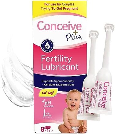 Conceive Plus Fertility Lubricant - for Women Trying to Get Pregnant, 8 x 4g Pre-Filled Applicators