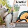 Eagloo Dog Harness No Pull, Walking Pet Harness with 2 Metal Rings and Handle Adjustable Reflective Breathable Oxford Soft Vest Easy Control Front Clip Harness for Small Medium Large Dogs(M,ORANGE