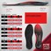 Physix Gear Sport Full Length Orthotic Inserts with Arch Support - Best Shock AbsorptionCushioning Insoles for Plantar Fasciitis, Running, Flat Fee - M - Red/Black (1 Pack