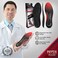 Physix Gear Sport Full Length Orthotic Inserts with Arch Support - Best Shock AbsorptionCushioning Insoles for Plantar Fasciitis, Running, Flat Fee - M - Red/Black (1 Pack