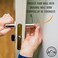 Be Strongest Homeware Rubber Door Stop Bumpers 12 Pack - Clear, Modern, Wedge Style - Wall Mounted, Soft Plastic, Protects Walls, Glass DoorsTiles - 12 Sets, 12 Items