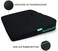 iHealthComfort Potable Wedge Seat Cushion Memory Foam Wellness Orthopedic Cushion