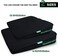 iHealthComfort Potable Wedge Seat Cushion Memory Foam Wellness Orthopedic Cushion