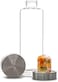 VitaJuwel (Clear/Orange- New ViA Happiness 500ml glass water bottle (carnelian orange calcite jade (nephriteclear quartz