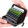 LAORENTOU Men Wallet Genuine Leather Card Holder for Male Brand Business Driver License Credit Card Case Holder