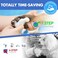 فرشاة تنظيف مخالب الحيوانات الأليفة PUPMATE، شامبو بدون شطف، فرشاة سيليكون لتنظيف أقدام الكلاب والقطط، برائحة الورد، 6.8 أونصة، تصميم فريد