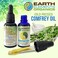 Earth Elements Organics 100% Comfrey Medicinal Herbal Oil, Raw, Non-GMO - Wound Healing, Skin-Cell Regeneration, Moisturiser, Scar Reduction, Anti-Inflammatory. Excellent carrier oil. Made in the USA