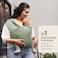 MOBY Pear Classic Baby Wrap Carrier for Newborn to Toddler up to 33lbs, Baby Sling from Birth, One Size Fits All, Breathable Stretchy Made from 100% Cotton, Unisex