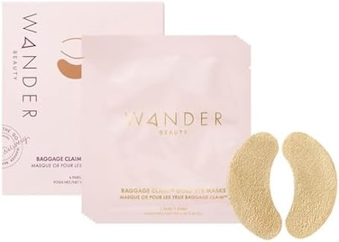 Wander Beauty Baggage Claim Gold Eye Masks