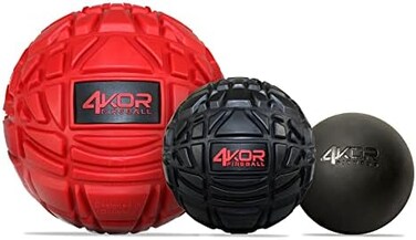 4KOR Fitness Massage Ball Set - Trigger Point Ball - Muscle Relief for Back, Neck, Shoulder, Foot Pain - Orb Massage Balls - Physical Therapy for Deep Tissue Myofascial Release - Roller Ball Tools