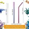 VEHHE Metal Straws Drinking Straws 10.5" Stainless Steel Straws Reusable 8 Set - Ultra Long Rainbow Color-Cleaning Brush for 20/30 Oz for Yeti RTIC SIC Ozark Trail Tumblers (4 Straight4 Bent2 Brush