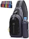 Peicees Chest Crossbody Sling Backpack Bag Travel Bike Gym Daypack for Women Men
