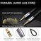 DUKABEL Top Series 3.5mm AUX Cable Lossless Audio Gold-Plated Auxiliary Audio Cable Nylon Braided Male to Male Stereo Audio AUX Cord Car Headphones Phones Speakers Home Stereos (4 Feet /1.2 Meters