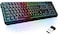 KLIM Chroma Rechargeable Wireless Gaming KeyboardSlim, Durable, Ergonomic, Quiet, Waterproof, Silent KeysBacklit Wireless Keyboard for PC PS4 Xbox One MacTeclado GamerNew 2020 Version