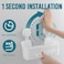 TAILI Shower Caddy Suction Cup, Heavy Duty Bathroom Organizer, Removable Shelves for Inside Shower, Shampoo, Waterproof Suction Plastic Storage for Bathroom Accessories Holder, White