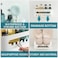 TAILI Shower Caddy Suction Cup, Heavy Duty Bathroom Organizer, Removable Shelves for Inside Shower, Shampoo, Waterproof Suction Plastic Storage for Bathroom Accessories Holder, White