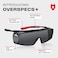 NoCry Tinted Safety Glasses Over Eyeglasses with Anti Scratch Wraparound Lenses, UV400 Safety Glasses Over Glasses, ANSI Z87 Certified Over Glasses Safety Glasses or Shooting Glasses Over Eyeglasses