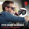 NoCry Tinted Safety Glasses Over Eyeglasses with Anti Scratch Wraparound Lenses, UV400 Safety Glasses Over Glasses, ANSI Z87 Certified Over Glasses Safety Glasses or Shooting Glasses Over Eyeglasses