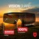 NoCry Tinted Safety Glasses Over Eyeglasses with Anti Scratch Wraparound Lenses, UV400 Safety Glasses Over Glasses, ANSI Z87 Certified Over Glasses Safety Glasses or Shooting Glasses Over Eyeglasses