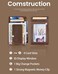 kinzd Money Clip, Front Pocket Wallet, Leather RFID Blocking Strong Magnet thin Wallet (Crazy Horse dark brown