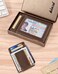 kinzd Money Clip, Front Pocket Wallet, Leather RFID Blocking Strong Magnet thin Wallet (Crazy Horse dark brown