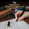 Wordsworth &amp; Black WordsworthBlack Fountain Pen Set, Medium Nib, Includes 24 Ink Cartridges and Ink Refill Converter, Gift Case, Journaling, Calligraphy, Smooth Writing Pens [Black Gold], Perfect for
