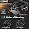 Shinmax Bike Helmet, CPSC/CPC Bike Helmet for Adult Men Women with Magnetic GogglesLed Back Light Cycling Helmet Adjustable SM-T69
