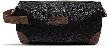 Manscaped Refining The Gentleman MANSCAPED The Shed Men's Premium Quality Toiletry Bag, PU Leather Dopp Kit, Bathroom Travel Bag, Shaving Kit Case, Trimmer Bag