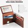 BULL GUARD Bull Armour Genuine Leather Men Wallet RFID Bifold Vintage Brown Western Wallets