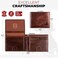 BULL GUARD Bull Armour Genuine Leather Men Wallet RFID Bifold Vintage Brown Western Wallets