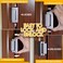 EverPlus Home Security Door Lock Door Reinforcement Lock Door Locks for Kids Safety Flip Door Lock Latch Childproof Night Lock Door Security Front Door Child Safety Lock (2, Silver