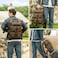Masa Kawa Genuine Leather Backpack for Men Vintage 15.6 Inch Laptop Bag Multi Pockets Rucksack Casual Travel Daypack Brown, 15.6 Inch Brown, 15.6 inch, Travel Multi Pockets