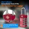 Forge Travel Lock,TSA Approved Luggage Locks for Air Travel, Gym Lockers, School Lockers, Pelican Cases, Gun Case, Easy Read Dials, Durable Alloy Body