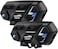 Fodsports Motorcycle Bluetooth Intercom, M1S 2000m 8 Riders Group Motorbike Helmet Communication System Headset Universal Wireless Interphone (Waterproof/Handsfree/Stereo Music/GPS/2 Pack
