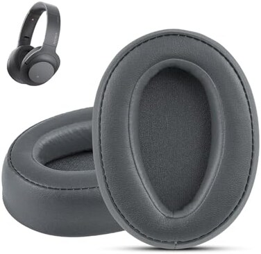 Krone Kalpasmos Sony Headphones Replacement Ear Pads, Sony Headphone Cushions Compatible with Sony WH-H900N and Sony MDR-100ABN Headphones, WH-H900N Replacement Ear Pads with Soft Foam Leather(Grey