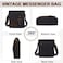 VASCHY Small Messenger Bag, Casual Crossbody Shoulder Bag, Sling Messenger Bag Vintage Canvas Leather Lightweight for Business Travel