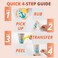 لفة شريط نقل فينيل شفاف من HTVRONT، 6 بوصات × 50 قدمًا، شفاف مع شبكة محاذاة حمراء - شريط نقل مثالي للفينيل ذاتي اللصق، مناسب للوحات والملصقات والجدران والأبواب والنوافذ