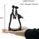 Dreamseden Anniversary, Iron Couple Sculpture Home Decor - Romantic Heart Staue Decorations for Shelves Table Living Room, Wedding Anniversary, for Wife, Engagement, Marriage