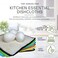 Whiffkitch Bamboo DishclothsCleaning Cloths 6pk, Scrub-Non-Scratch, Washable, Reusable, Super Absorbent, Hygienic, Quick Drying, Durable, Kitchen Essential, Washcloth, Dish Rags