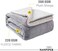 NANPIPER Sherpa Blanket Twin Thick Warm Blanket for Winter Bed Super Soft Fuzzy Flannel Fleece/Wool Like Reversible Velvet Plush Blanket (Light Grey Twin Size 150cm x 200cm