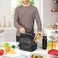 OPUX (black- Premium Thermal Insulated Lunch Bag Durable Lunch Box for Adult Men Women Soft Leakproof Lining with Shoulder Strap Compact Work Lunch Pail