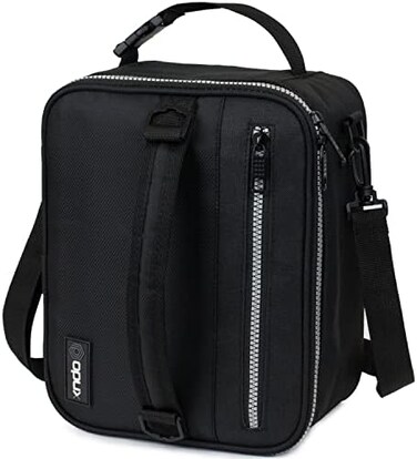 OPUX (black- Premium Thermal Insulated Lunch Bag Durable Lunch Box for Adult Men Women Soft Leakproof Lining with Shoulder Strap Compact Work Lunch Pail