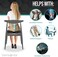 SAMSONITE, Orthopedic Seat Cushion for Office Chair or Car Seat [HIGH GRADE - MEMORY FOAM], Versatile Supportive Pillow with Soft Plush Cover [2.75" THICKNESS], Black