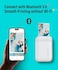 طابعة صور Liene مقاس 2×3 بوصة، طابعة صور صغيرة مع 5 ورق صور لاصق Zink، بلوتوث 5.0، متوافقة مع iOS وAndroid، طابعة صور فورية محمولة بالألوان والألوان أحادية اللون لأجهزة iPhone والهواتف الذكية، لون أبي