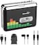BlumWay USB Cassette to MP3 Converter, Portable Walkman Cassette Tape Player to MP3 Digital Converter, Audio Music Player Cassette Recorder with Earphone, No Need Computer