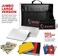 ROLOWAY Large (17 x 12 x 5.8 inchesFireproof Bag, Fireproof Document Bags, Fireproof Money Bag, Water Resistant Fireproof Safe Bag for Documents and Valuables Storage