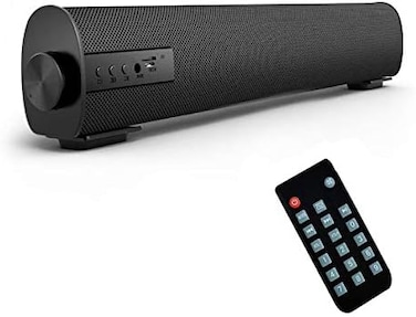 BenqBot Portable Soundbar for Outdoor/Indoor WiredWireless Bluetooth Stereo Speaker with The Newest Remote Control 2 X 5W Mini Home Theater Sound bar with Built-in Subwoofers for TV/PC/Phones/Tablets