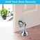 WINONLY Door Stopper, 4 Pack Magnetic Door Stop, Stainless Steel, Magnetic Door Catch, 3M Double-Sided Adhesive Tape, No Drilling, Screws for Stronger Mount, Hold Your Door Open, 4 Pack for Wide Doors