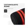 Iron Bull Strength Elbow Wraps (1 Pair- 40" Elastic Elbow SupportCompression - For Weightlifting, Powerlifting, Fitness, Cross TrainingGym Workout - Elbow Straps for Weight Lifting (Black/Red